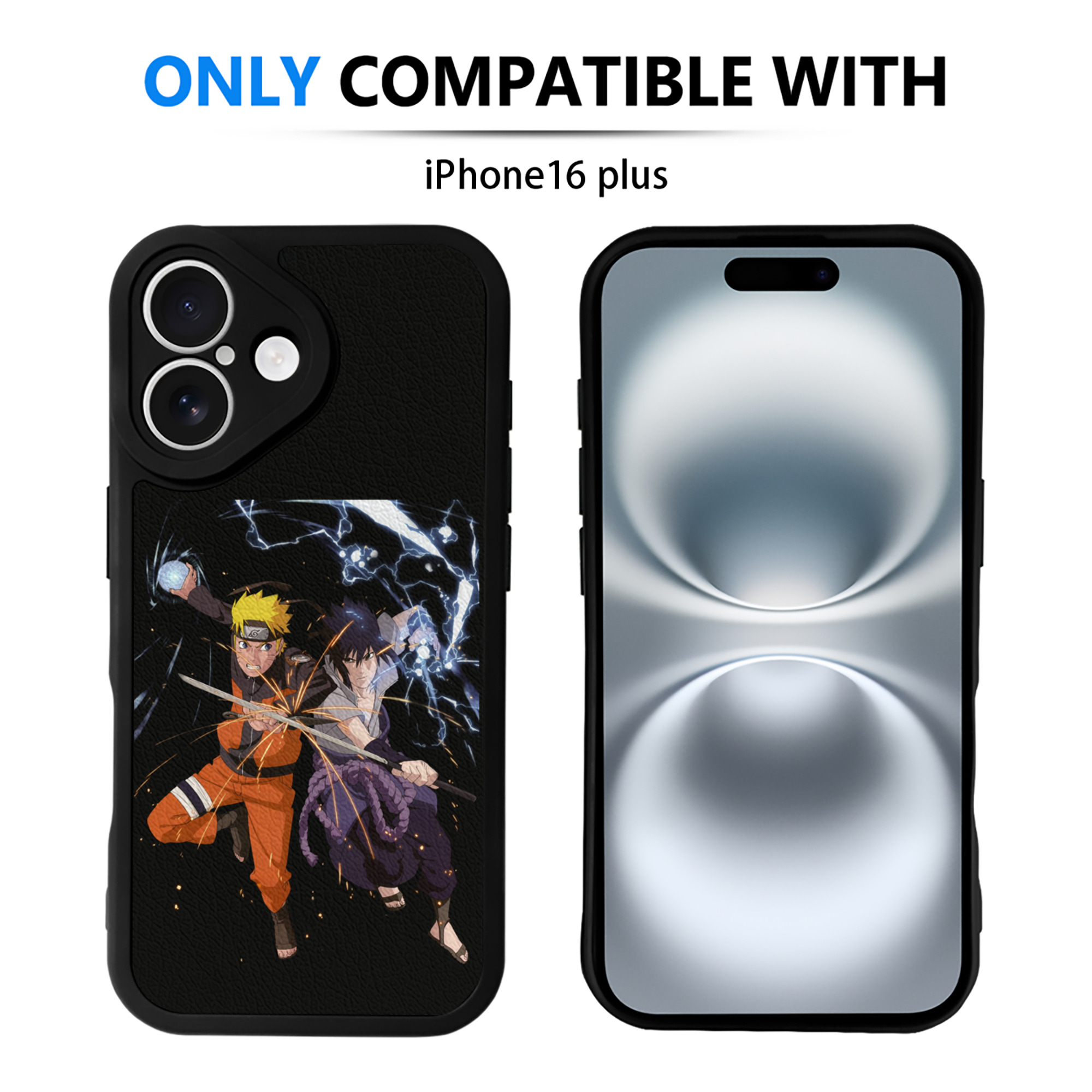 （画像用） NARUTO -ナルト- うずまき ナルト Uzumaki Naruto 【iPhone 16シリーズ対応】シリコンスマホケース（レザー調） 材質：シリコン
